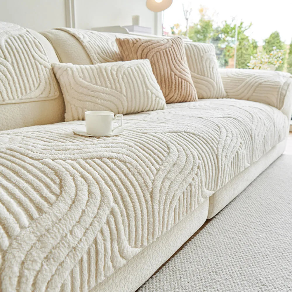3D Wave Plush Non-Slip Seat Cover