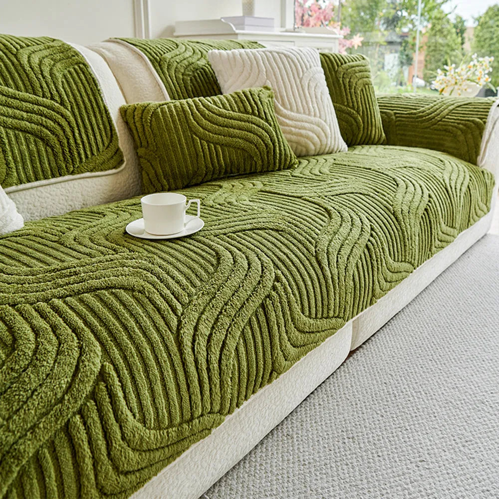 3D Wave Plush Non-Slip Seat Cover