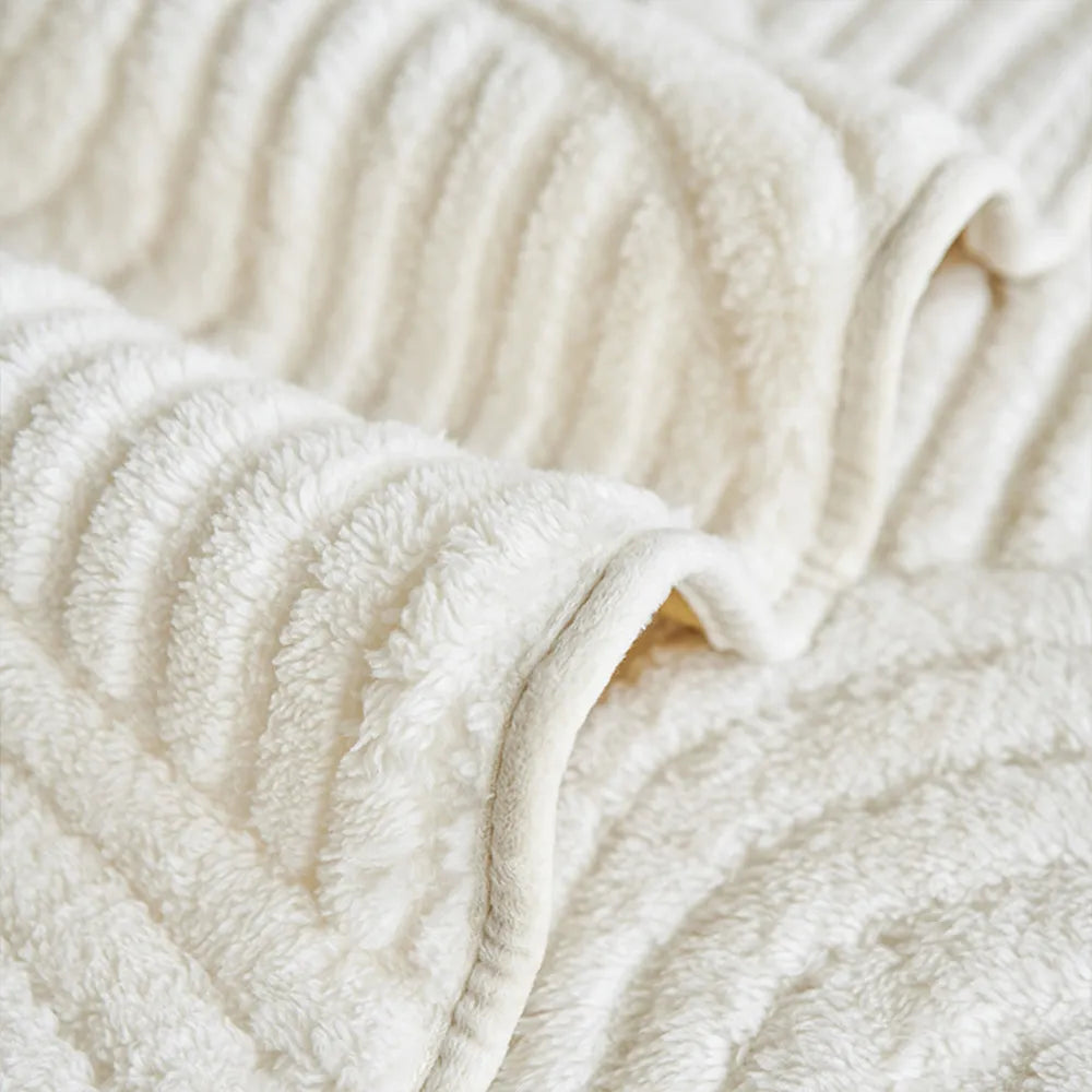 3D Wave Plush Non-Slip Seat Cover