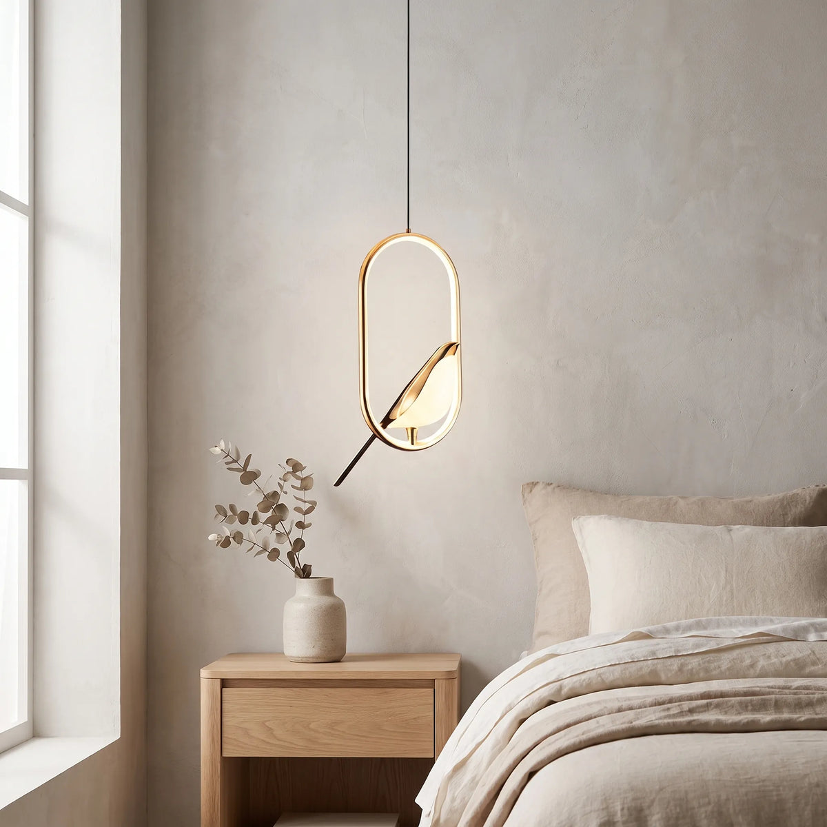 Acrylic Bird LED Pendant Light
