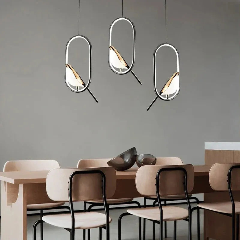 Acrylic Bird LED Pendant Light