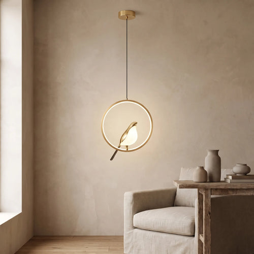 Acrylic Bird LED Pendant Light