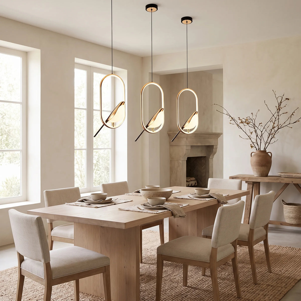 Acrylic Bird LED Pendant Light