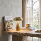 Aluminium Mushroom Cordless Lamp