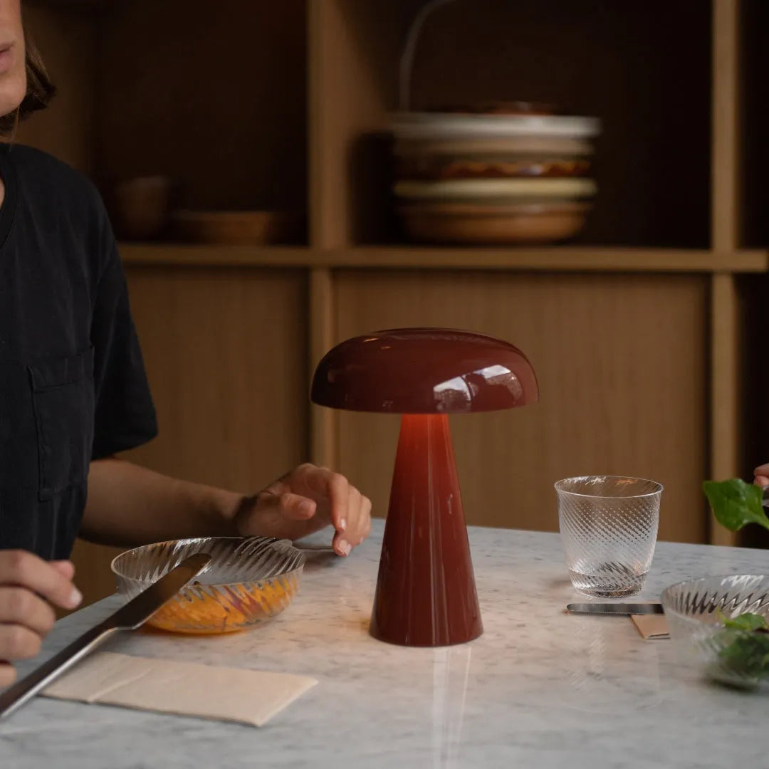 Aluminium Mushroom Cordless Lamp