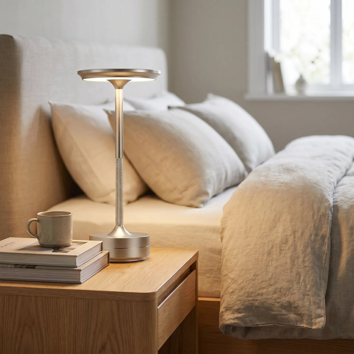 Aluminium Touch Lamp in Six Colours