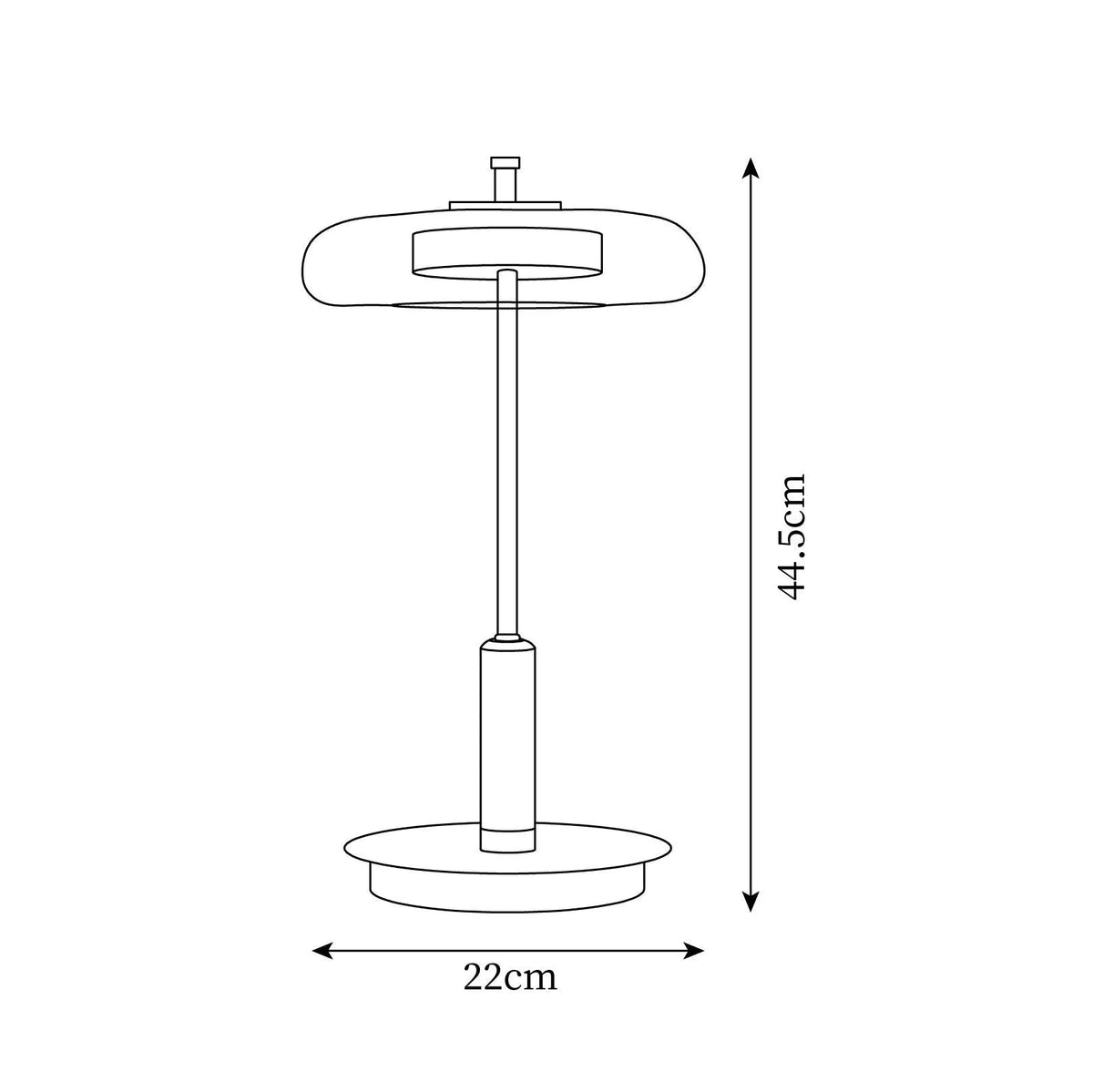 Amber Glass Brass Walnut Lamp