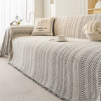Anti-Scratch Herringbone Sofa Throw