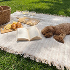 Anti-Scratch Herringbone Sofa Throw