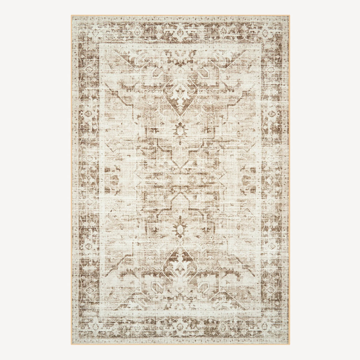 Antique Mocha Persian Washable Rug