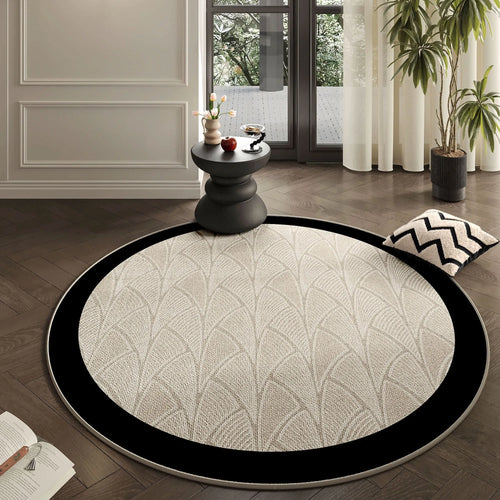 Art Deco Fan Round Rug