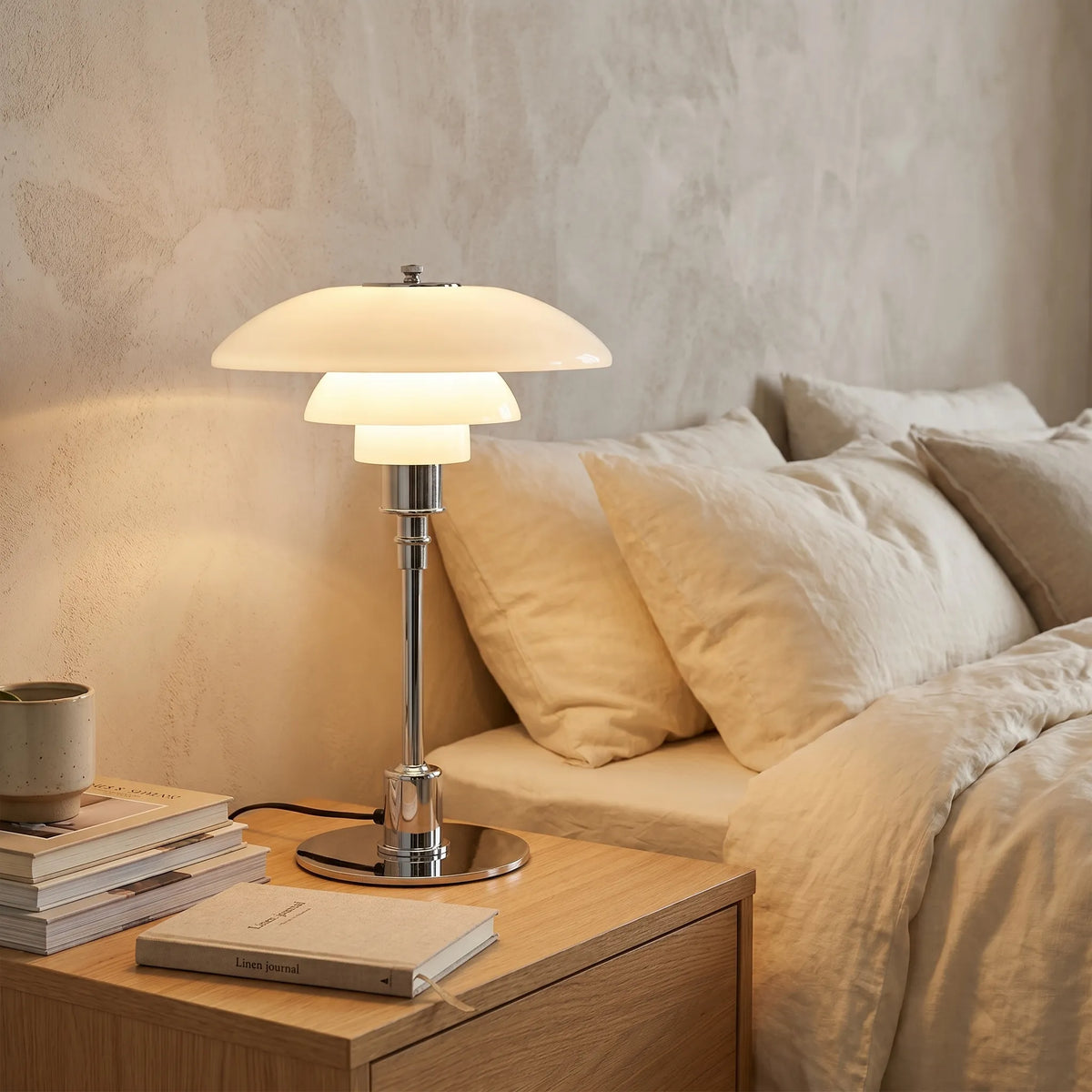 Art Deco Frosted Glass Table Lamp