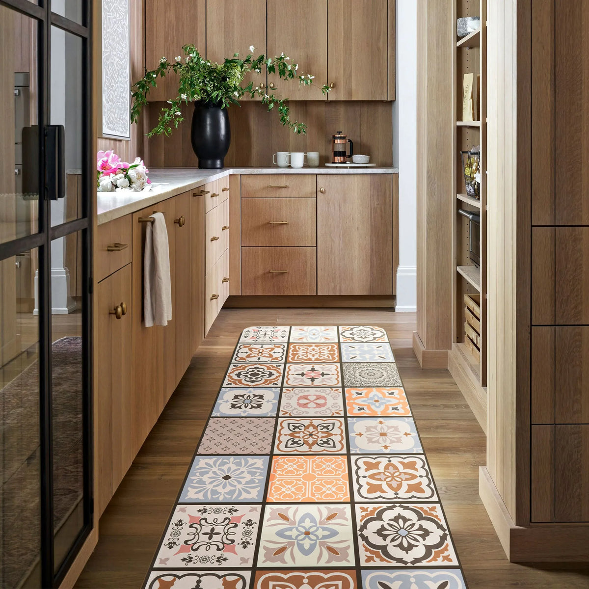 Artisan Squares Kitchen Runner Rug