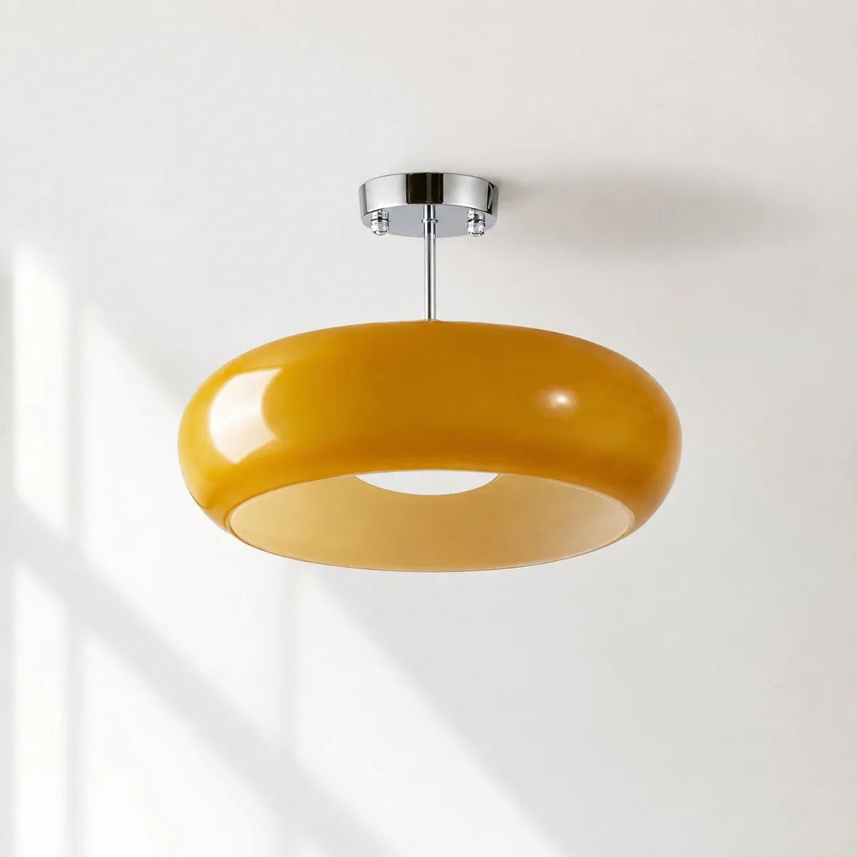 Bauhaus Glass Disc Ceiling Light