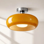 Bauhaus Glass Disc Ceiling Light