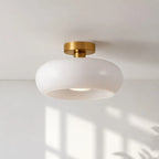 Bauhaus Glass Disc Ceiling Light
