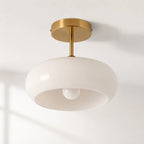 Bauhaus Glass Disc Ceiling Light