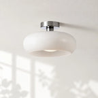 Bauhaus Glass Disc Ceiling Light