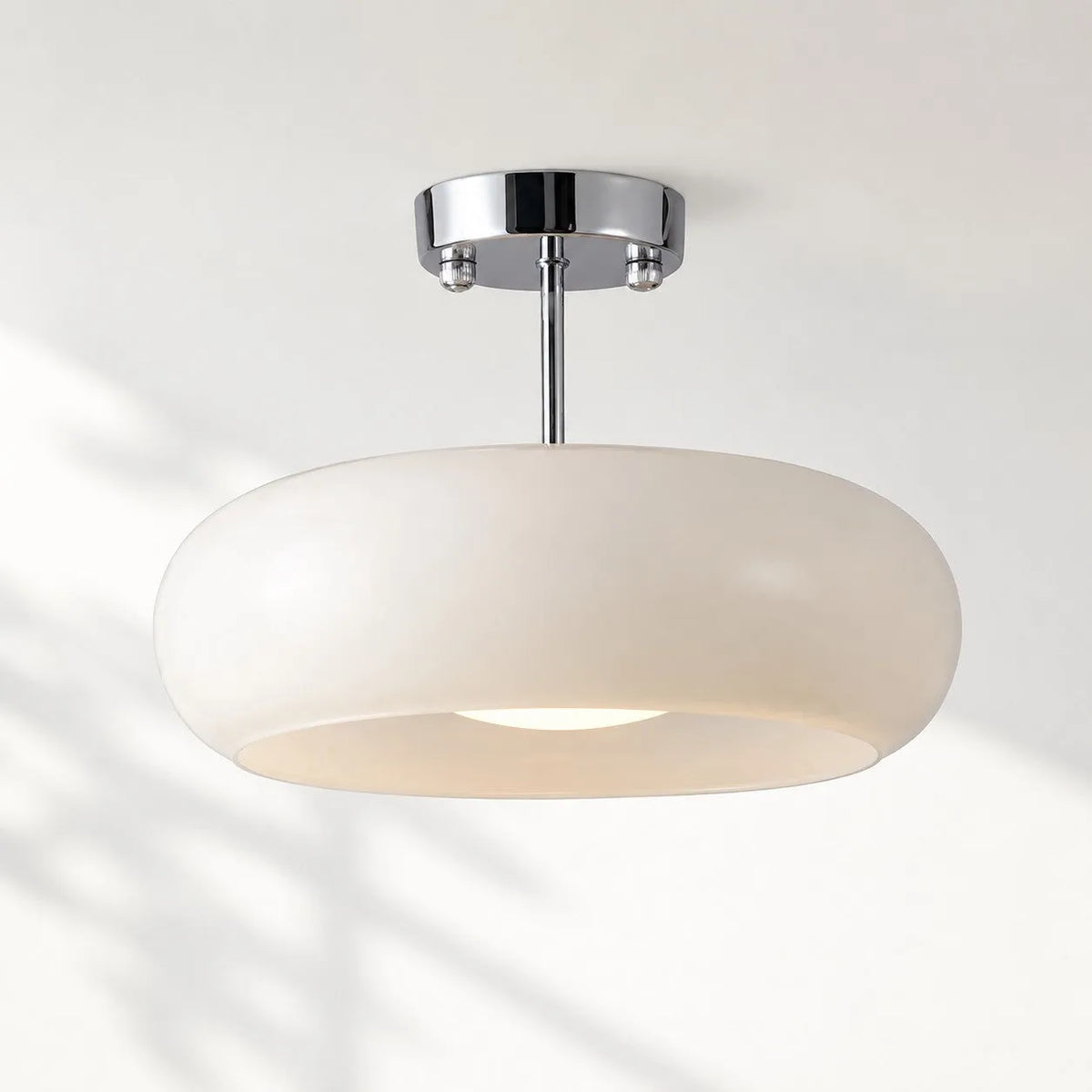 Bauhaus Glass Disc Ceiling Light