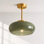 Bauhaus Glass Disc Ceiling Light