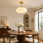 Bauhaus Glass Disc Ceiling Light
