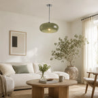 Bauhaus Glass Disc Ceiling Light