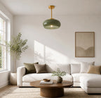 Bauhaus Glass Disc Ceiling Light