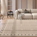 Beige Checkerboard Area Rug