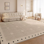 Beige Checkerboard Area Rug