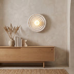 Beige Round Circle Wall Lamp