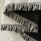 Black Dotted Chenille Sofa Cover