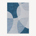 Blue Overlapping Circles Rug