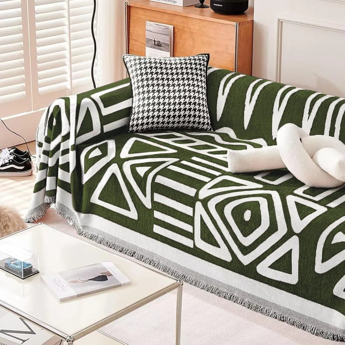 Bohemian Geometric Sofa Throw