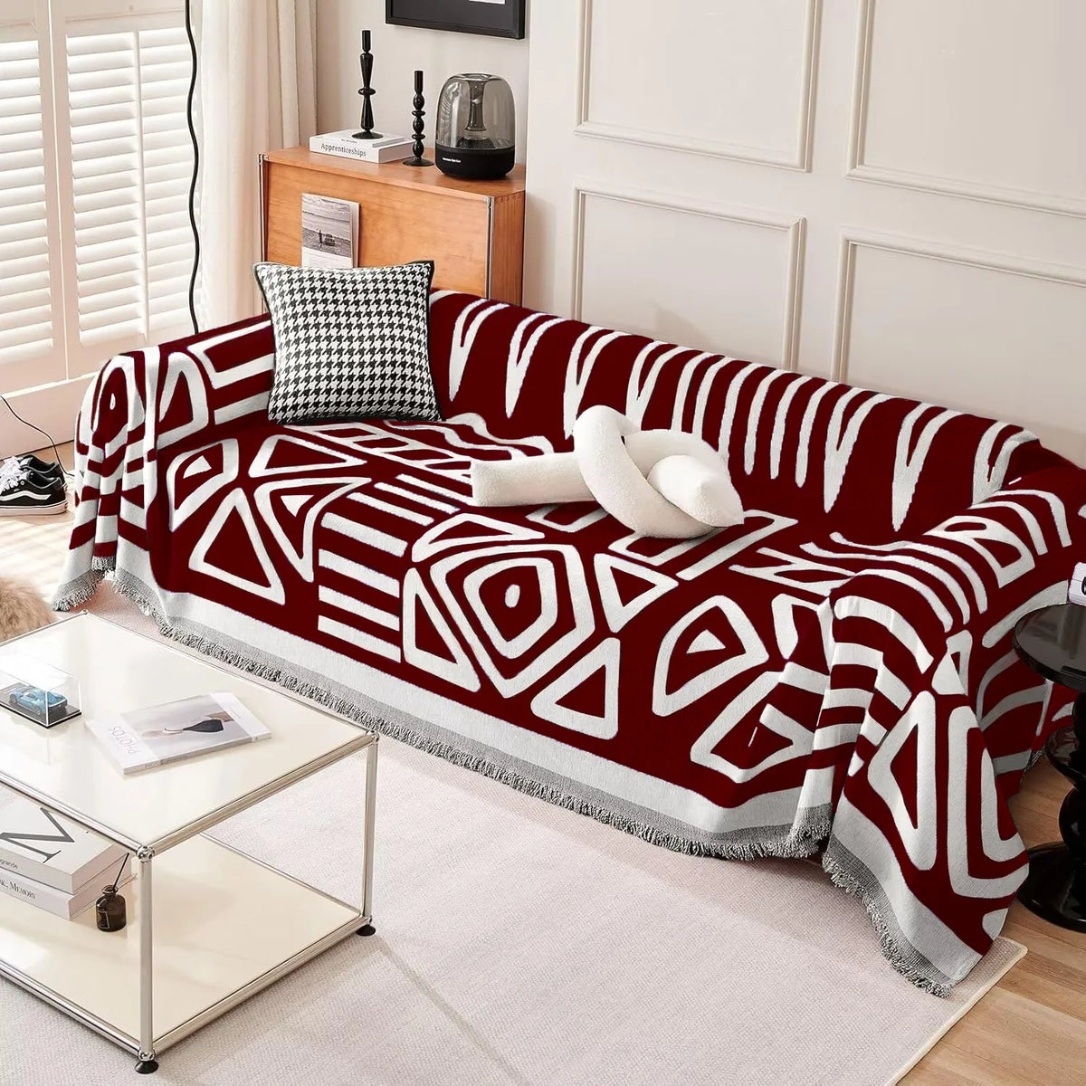 Bohemian Geometric Sofa Throw