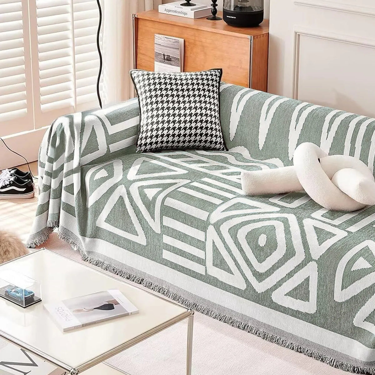 Bohemian Geometric Sofa Throw