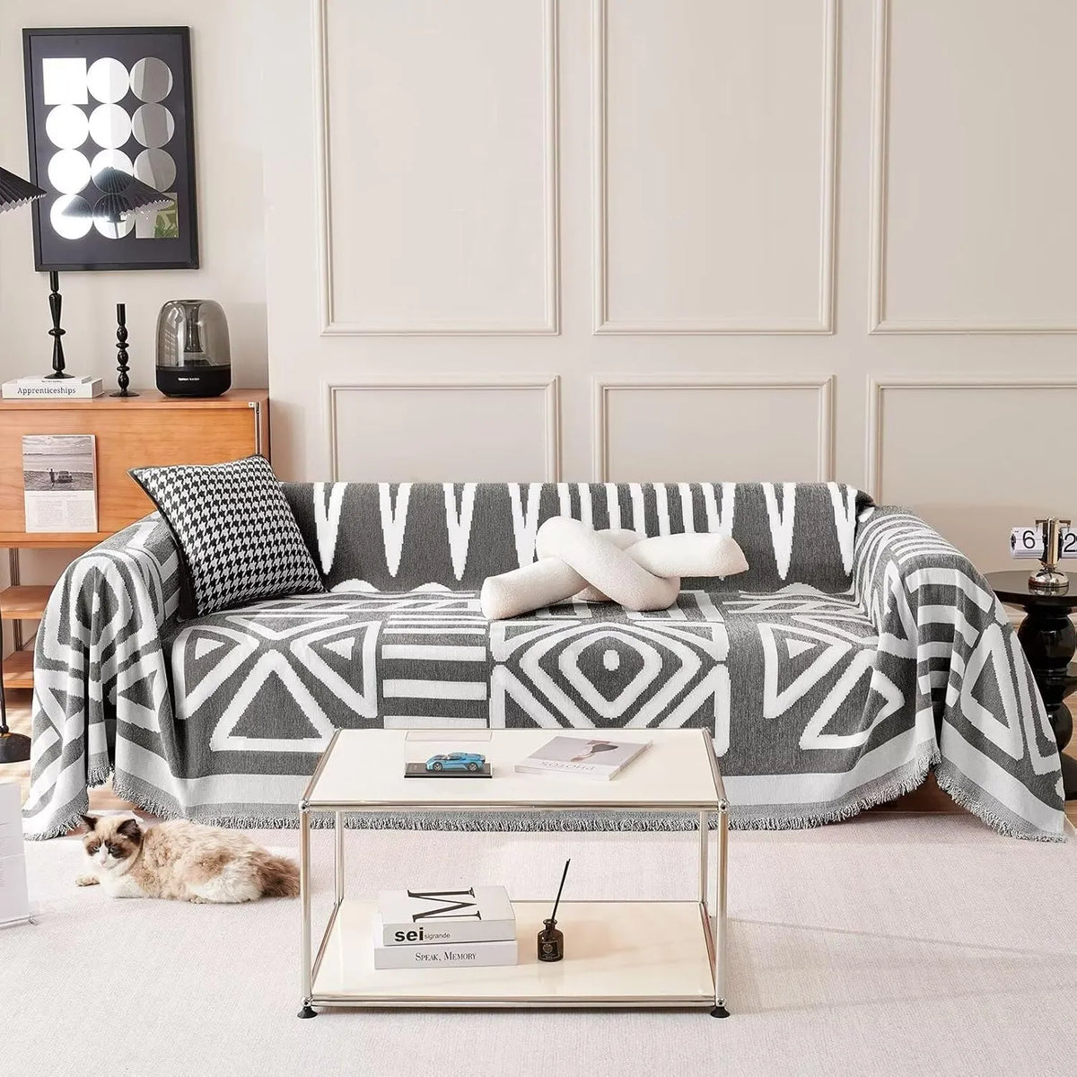 Bohemian Geometric Sofa Throw