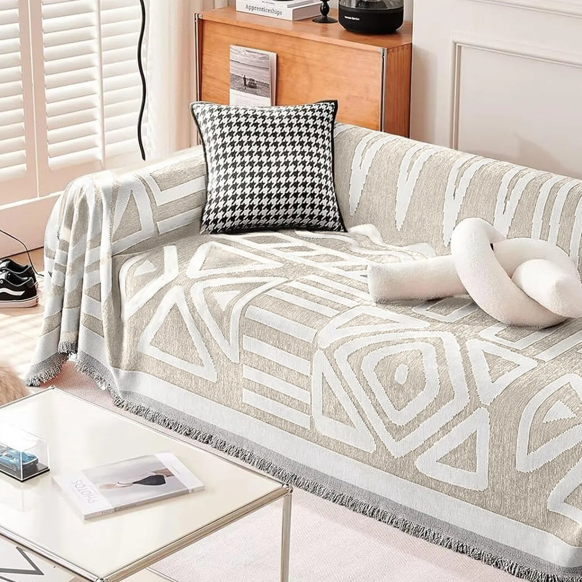 Bohemian Geometric Sofa Throw