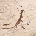 Boho Desert Geometric Washable Rug