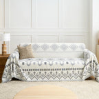 Boho Geometry Textured Sofa Cover