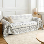 Boho Geometry Textured Sofa Cover