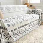 Boho Geometry Textured Sofa Cover