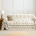 Boho Geometry Textured Sofa Cover