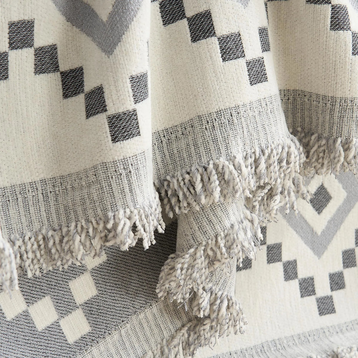 Boho Geometry Textured Sofa Cover