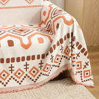 Boho Geometry Textured Sofa Cover