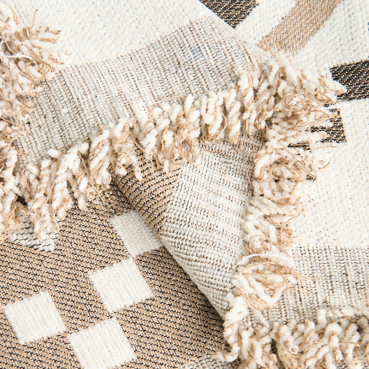 Boho Geometry Textured Sofa Cover