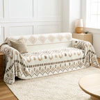 Boho Geometry Textured Sofa Cover