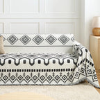 Boho Geometry Textured Sofa Cover