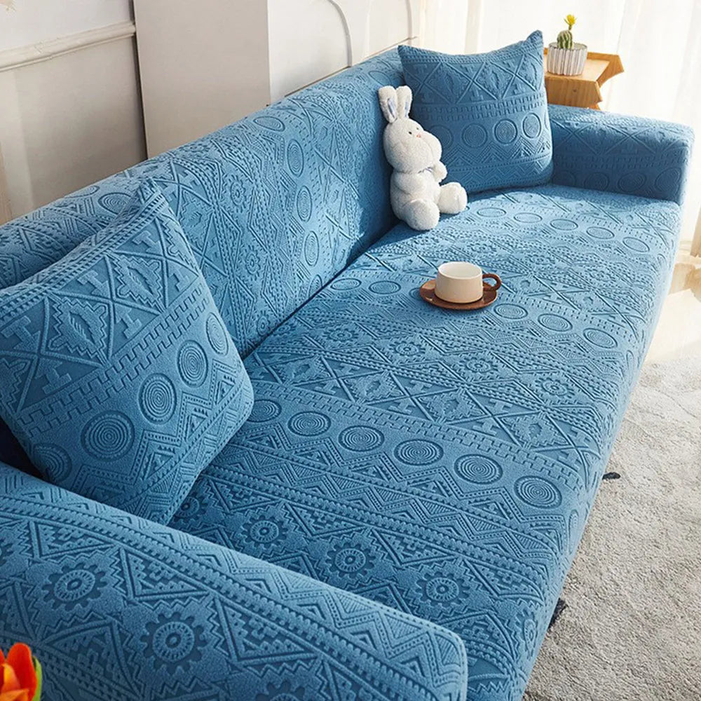 Boho Jacquard Fleece Stretch Slipcover