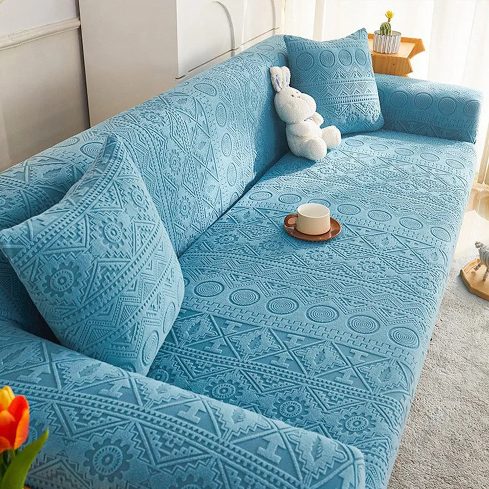 Boho Jacquard Fleece Stretch Slipcover