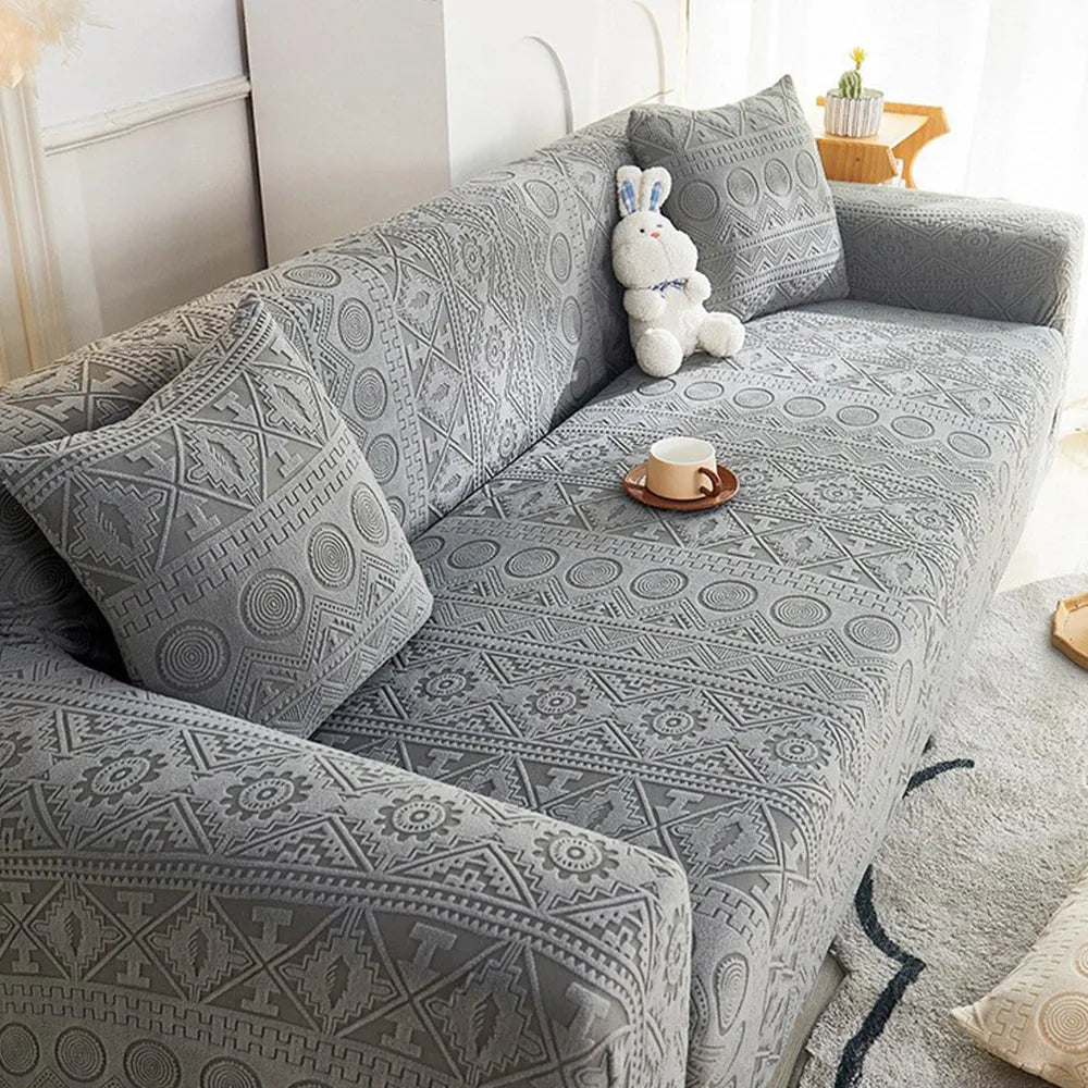 Boho Jacquard Fleece Stretch Slipcover